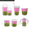 Pink & Lime Green Leopard Kid's Drinkware - Customized & Personalized