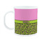 Pink & Lime Green Leopard Plastic Kids Mug (Personalized)