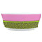 Pink & Lime Green Leopard Kids Bowls - FRONT