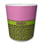 Pink & Lime Green Leopard Plastic Tumbler 6oz (Personalized)