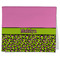 Pink & Lime Green Leopard Kitchen Towel - Poly Cotton - Folded Half