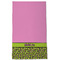 Pink & Lime Green Leopard Kitchen Towel - Poly Cotton - Full Front