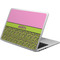 Pink & Lime Green Leopard Laptop Skin