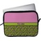 Pink & Lime Green Leopard Laptop Sleeve / Case - 13" (Personalized)