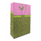 Pink & Lime Green Leopard Large Gift Bag - Front/Main