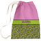 Pink & Lime Green Leopard Laundry Bag - Large (Personalized)