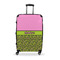 Pink & Lime Green Leopard Large Travel Bag - With Handle
