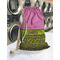 Pink & Lime Green Leopard Laundry Bag in Laundromat