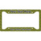 Pink & Lime Green Leopard License Plate Frame - Style A (Personalized)