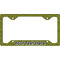 Pink & Lime Green Leopard License Plate Frame - Style C