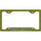 Pink & Lime Green Leopard License Plate Frame - Style C (Personalized)