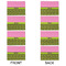 Pink & Lime Green Leopard Linen Placemat - APPROVAL Set of 4 (double sided)