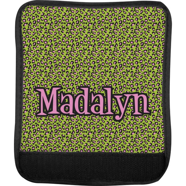 Pink & Lime Green Leopard Luggage Handle Wrap (Approval)
