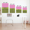 Pink & Lime Green Leopard Matte Poster - Sizes
