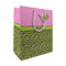 Pink & Lime Green Leopard Medium Gift Bag - Front/Main