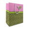 Pink & Lime Green Leopard Medium Gift Bag (Personalized)