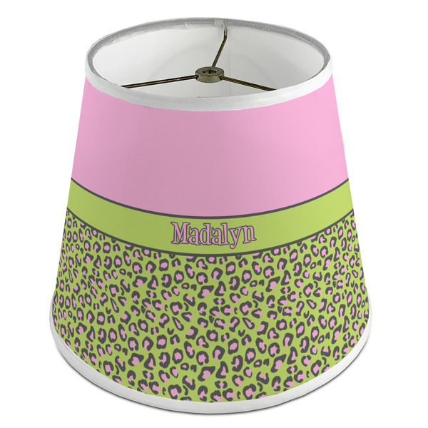 Custom Pink & Lime Green Leopard Empire Lamp Shade (Personalized)