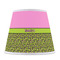 Pink & Lime Green Leopard Poly Film Empire Lampshade - Front View