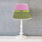 Pink & Lime Green Leopard Poly Film Empire Lampshade - Lifestyle