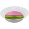 Pink & Lime Green Leopard Melamine Bowl (Personalized)