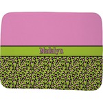 Pink & Lime Green Leopard Memory Foam Bath Mat - 48"x36" (Personalized)