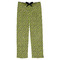 Pink & Lime Green Leopard Mens Pajama Pants - Flat
