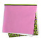 Pink & Lime Green Leopard Microfiber Dish Rag - FOLDED (square)