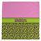 Pink & Lime Green Leopard Microfiber Dish Rag - FRONT