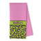 Pink & Lime Green Leopard Microfiber Dish Towel - FOLD