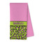 Pink & Lime Green Leopard Kitchen Towel - Microfiber (Personalized)