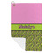 Pink & Lime Green Leopard Microfiber Golf Towels - FOLD