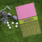 Pink & Lime Green Leopard Microfiber Golf Towels - LIFESTYLE