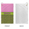 Pink & Lime Green Leopard Microfiber Golf Towels - Small - APPROVAL