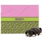 Pink & Lime Green Leopard Microfleece Dog Blanket - Regular
