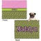 Pink & Lime Green Leopard Microfleece Dog Blanket - Regular - Front & Back