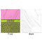 Pink & Lime Green Leopard Minky Blanket - 50"x60" - Single Sided - Front & Back