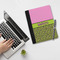 Pink & Lime Green Leopard Notebook Padfolio - LIFESTYLE (large)