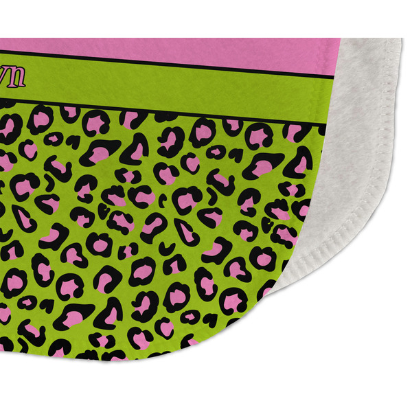 Pink & Lime Green Leopard Old Burp Detail
