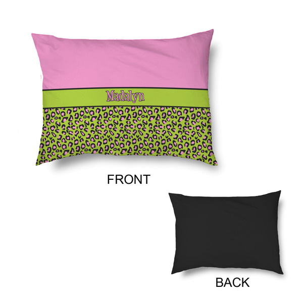 Pink & Lime Green Leopard Outdoor Dog Beds - Small - APPROVAL