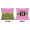 Pink & Lime Green Leopard Outdoor Pillow - 20x20