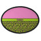 Pink & Lime Green Leopard Oval Patch
