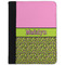 Pink & Lime Green Leopard Padfolio Clipboards - Small - FRONT