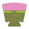 Pink & Lime Green Leopard Party Cup Sleeves - with bottom - FRONT