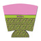 Pink & Lime Green Leopard Party Cup Sleeve - with Bottom (Personalized)
