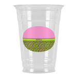 Pink & Lime Green Leopard Party Cups - 16oz (Personalized)