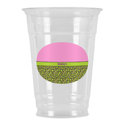 Pink & Lime Green Leopard Party Cups - 16oz (Personalized)