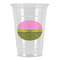 Pink & Lime Green Leopard Party Cups - 16oz - Front/Main