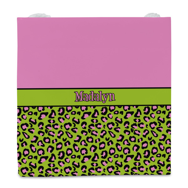 Pink & Lime Green Leopard Party Favor Gift Bag - Gloss - Front