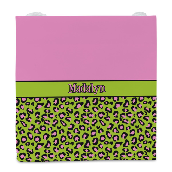 Pink & Lime Green Leopard Party Favor Gift Bag - Matte - Front