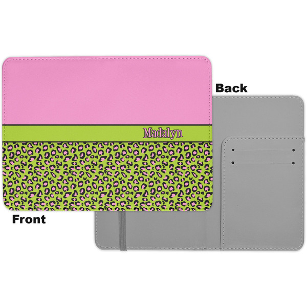 Pink & Lime Green Leopard Passport Holder - Apvl